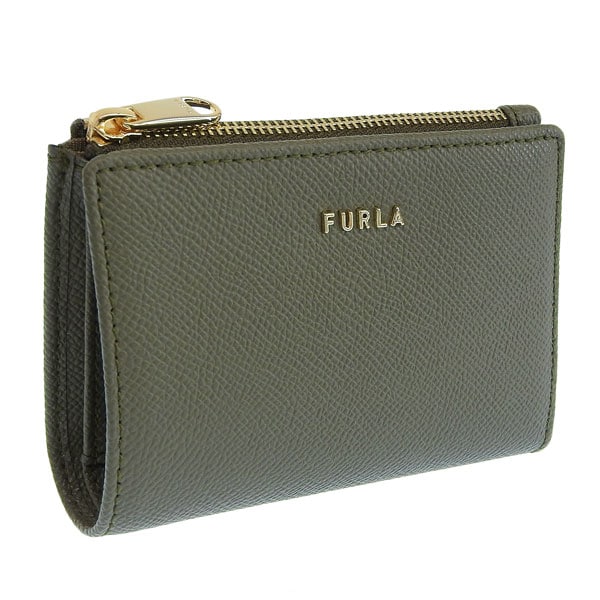 フルラ 財布 レディース 二つ折り財布 アウトレット レザー カーキグレー FURLA CLASSIC S BI-FOLD W ZIP VITELLO ANDROMEDA PCK5CL0BX03062
