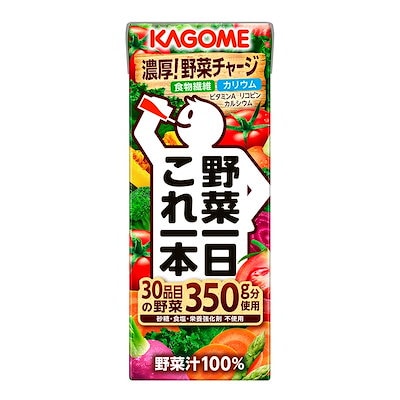 他サイト： 【Amazon.co.jp限定】 カゴメ 野菜一日これ一本200ml 紙ストロー使用 ×24本 サポベジの商品画像