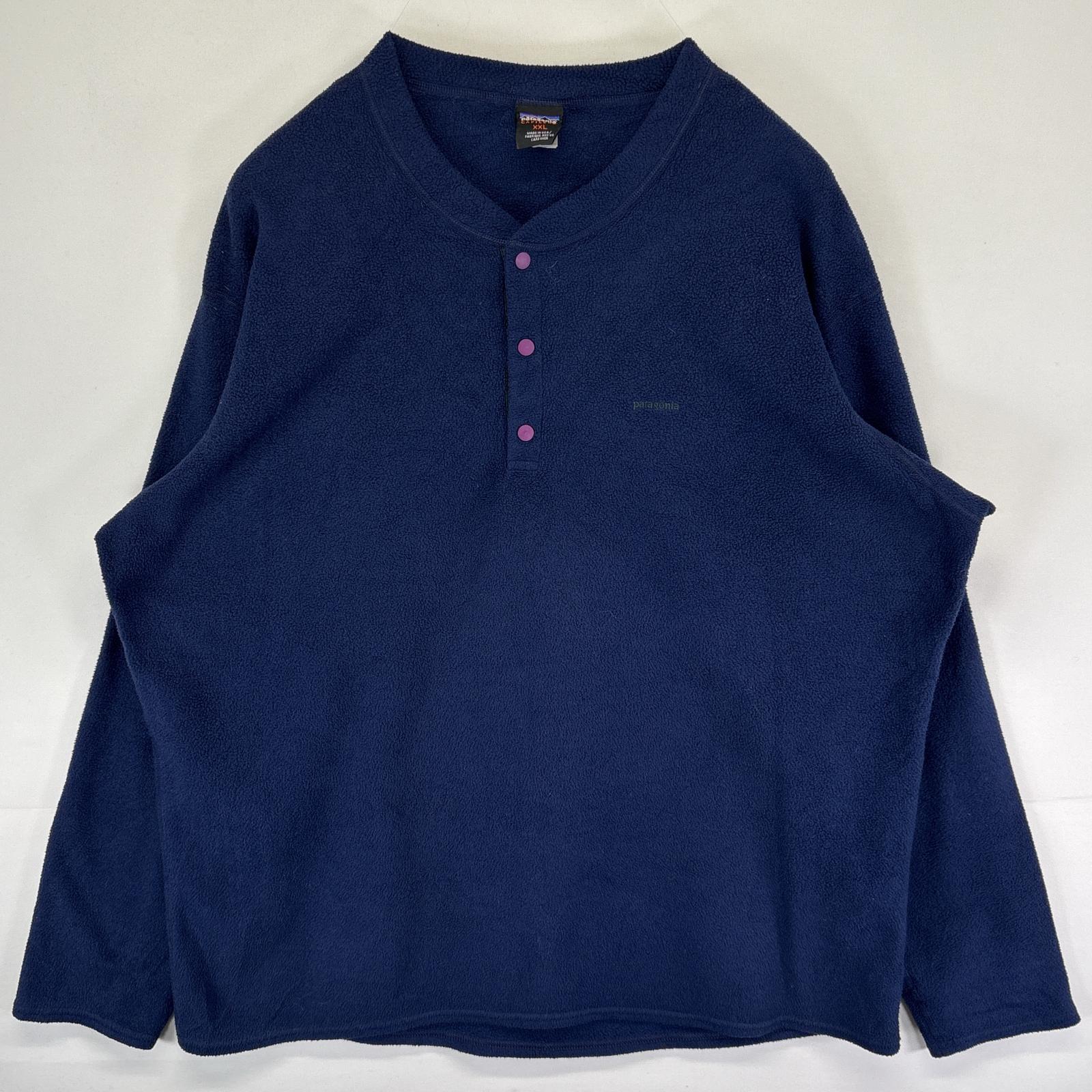 古着 USA製 フリーストレーナー スナップT ワンポイントロゴ 大きいサイズ CAPILENE XXL ネイビー メンズ 5,544円