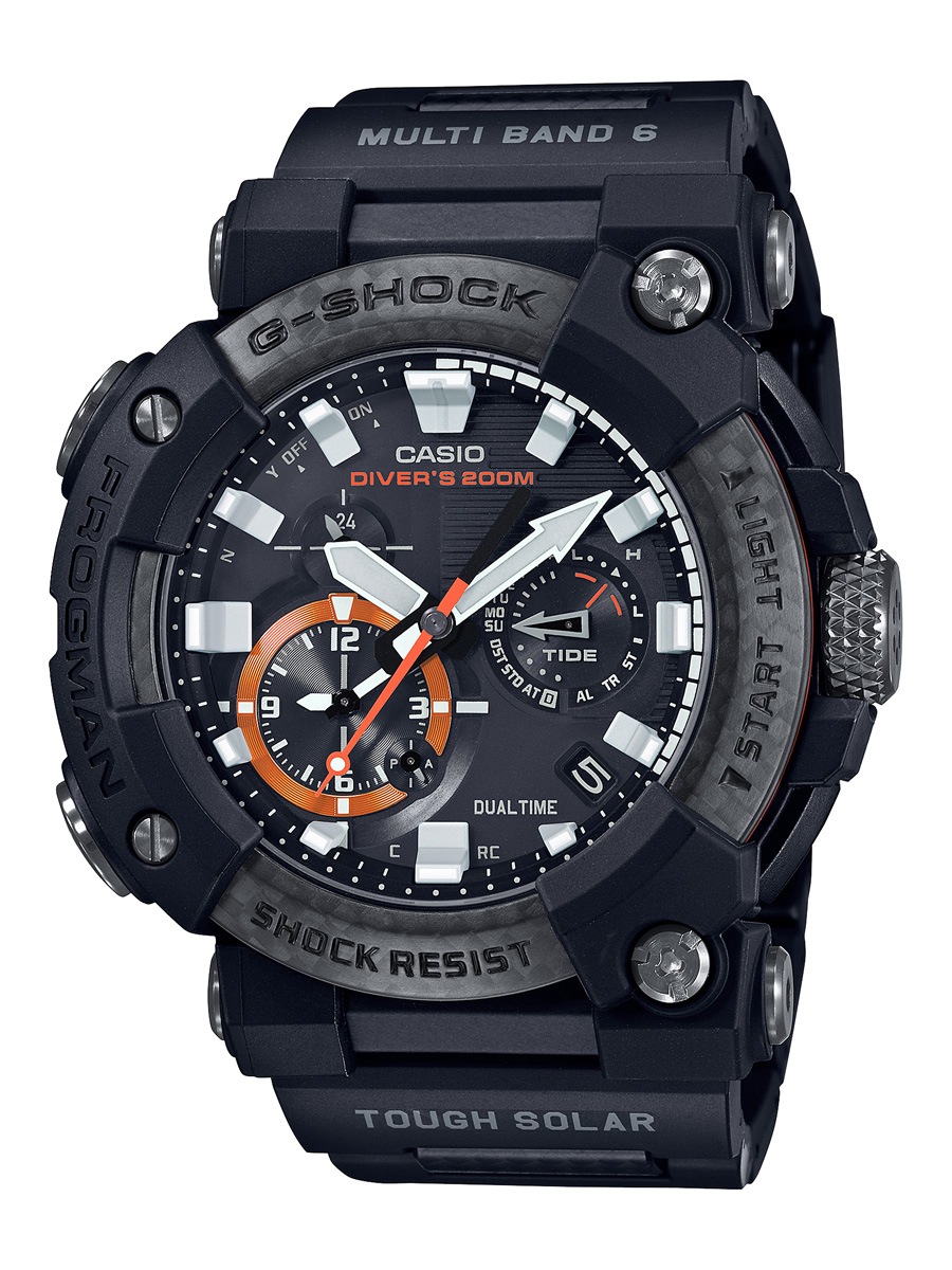 カシオ 【国内正規品】G-SHOCK（ジーショック）　MASTER OF G　FROGMAN ソーラー電波　メンズタイプ GWF-A1000XC-1AJF