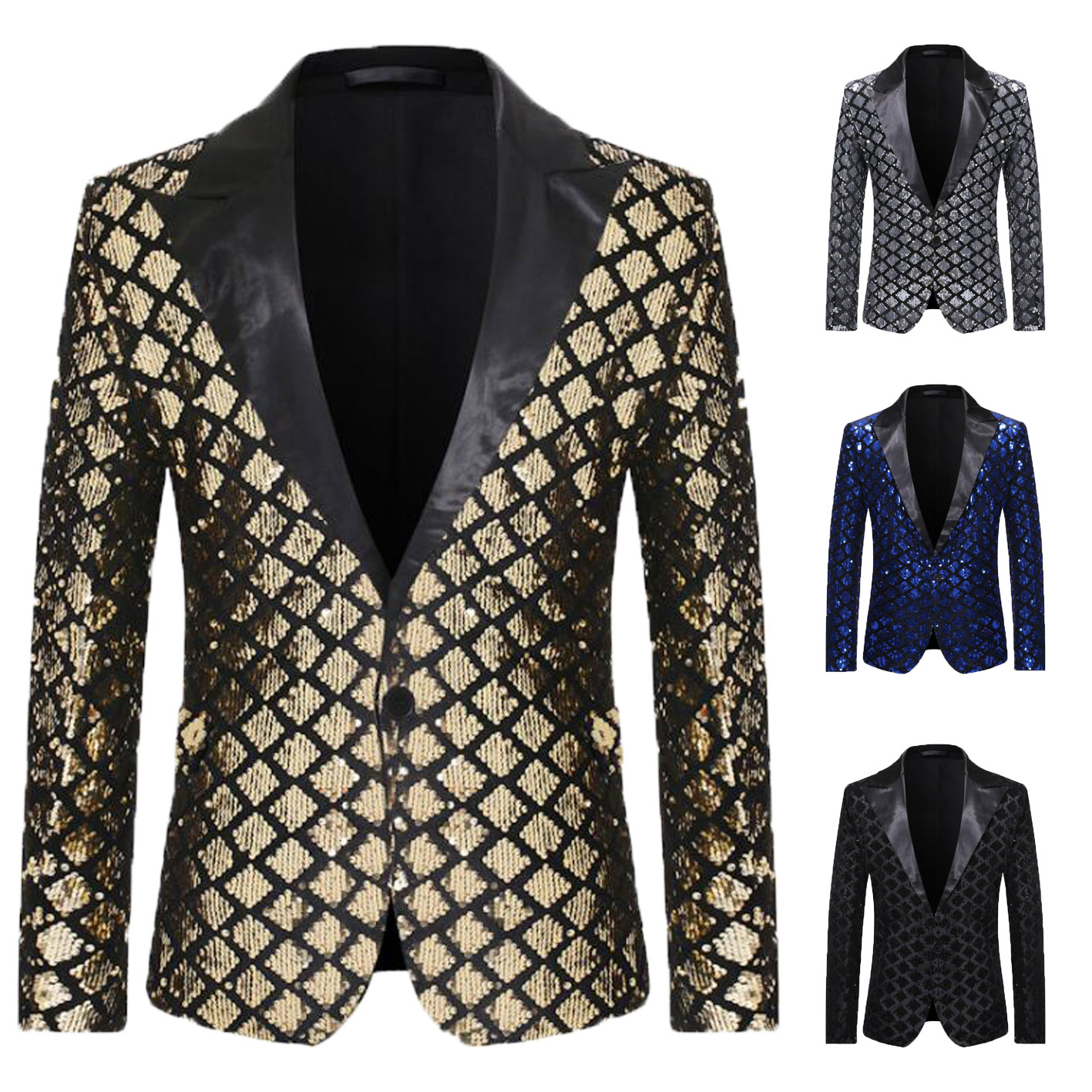 団体服 舞台劇 4色 テーラードジャケット 舞台衣装 余興 タキシードジャケット ホスト ステージ衣装 フォーマル キラキラ スーツジャケット チェック柄 新年会 コント クラブ 漫才 パーティー 司