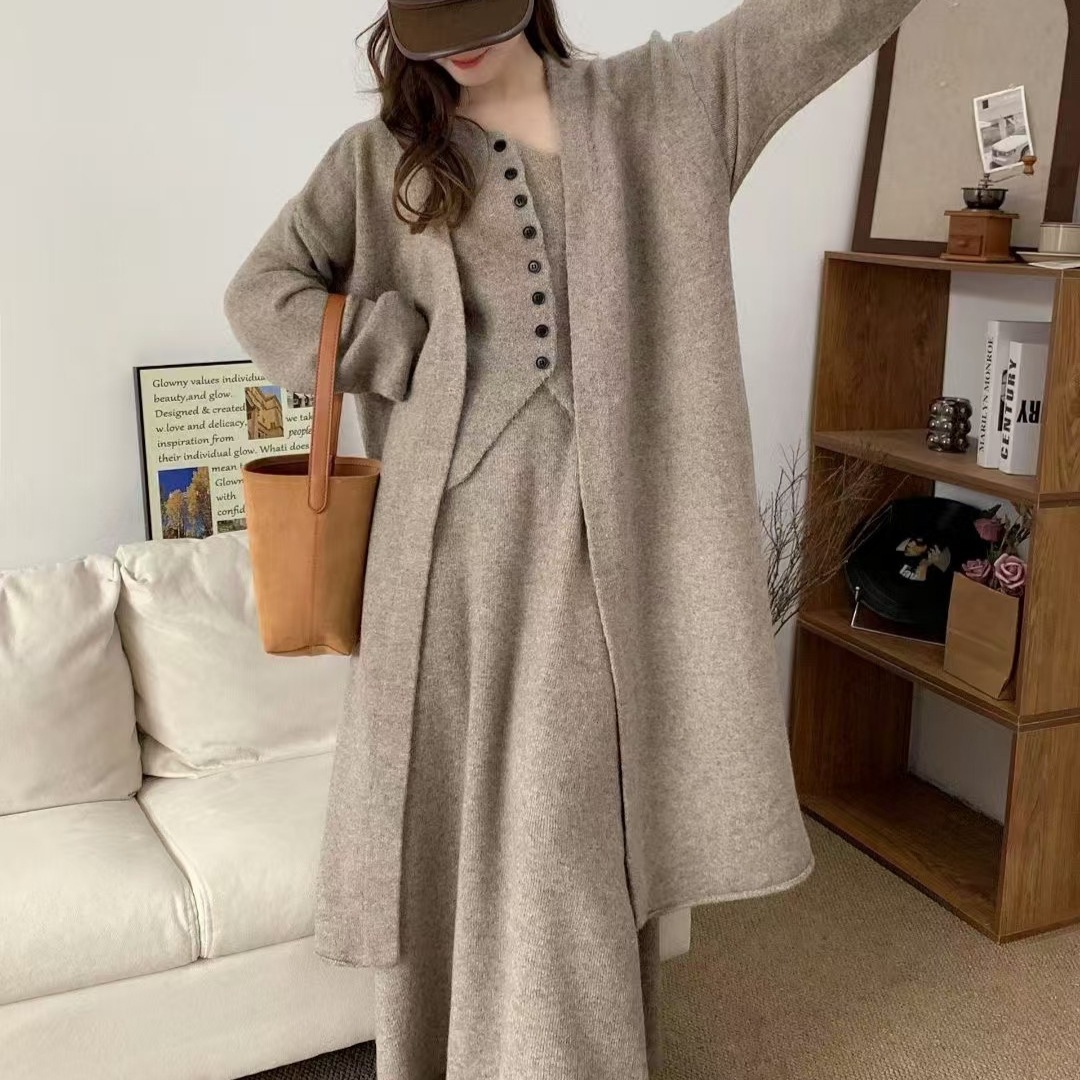 セットアップレディースファッションロング丈コート3点セット ニット セットアップ レディース 秋冬 3点セット ニットセーター プルオーバー ワイドパンツ ニットセット パンツスーツ ニットセット セ 5,022円