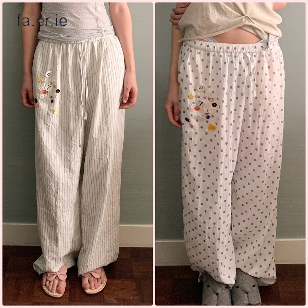 【fa.er.ie】button pop lounge pants