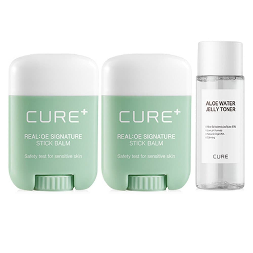 キムジョンムンアロエラセンスロエキュアリアロエシグネチャースティックナイト14g x 2p +ウォーターゼリートナー50mlセット14g1セット