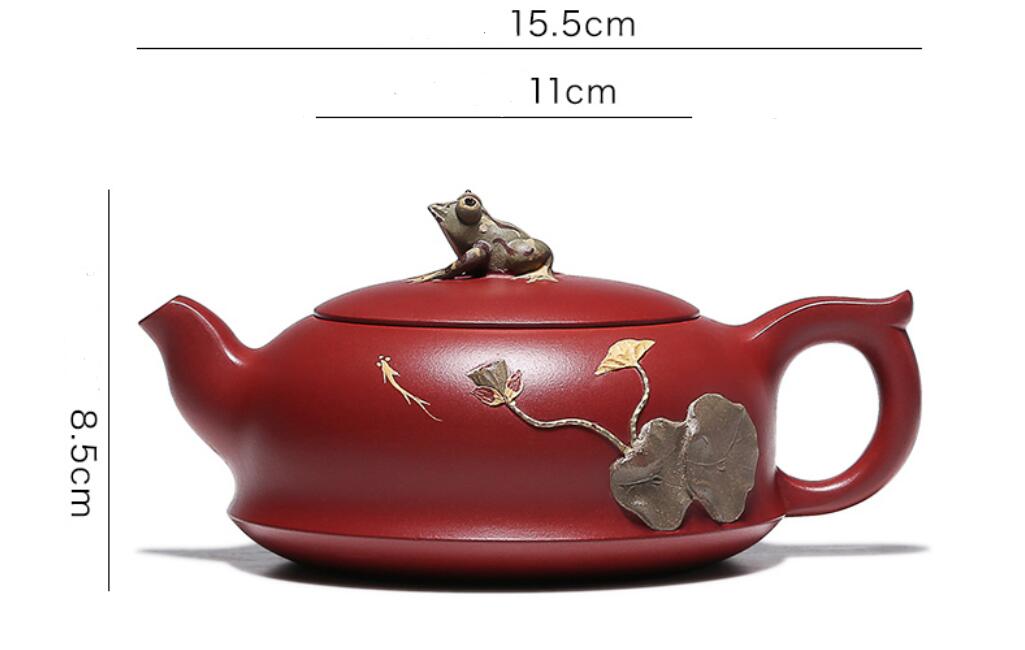 蓮池月光 急須 おしゃれ きゅうす 紫砂壺 丸急須 茶器 和食器 陶芸 煎茶道具 老紫泥製