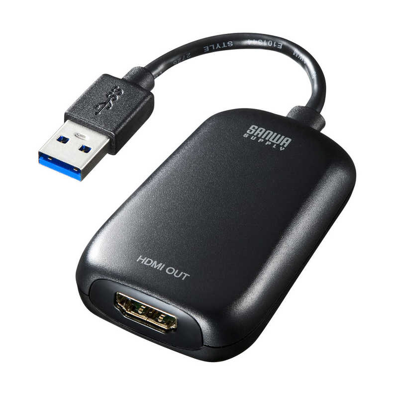 サンワサプライ　USB3.2-HDMIディスプレイアダプタ（1080P対応） 　USBCVU3HD1N