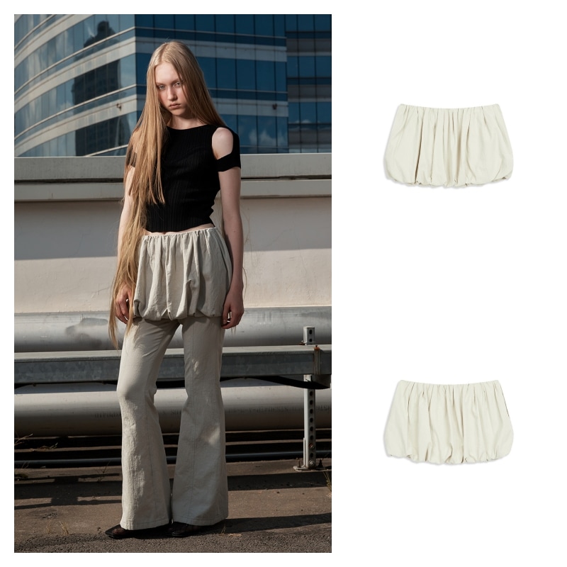 ミニスカート [OPEN YY] Crinkle Bubble Mini Skirt OPEN YY Crinkled Bubble Hem Mini Skirt – Cycle Platform
