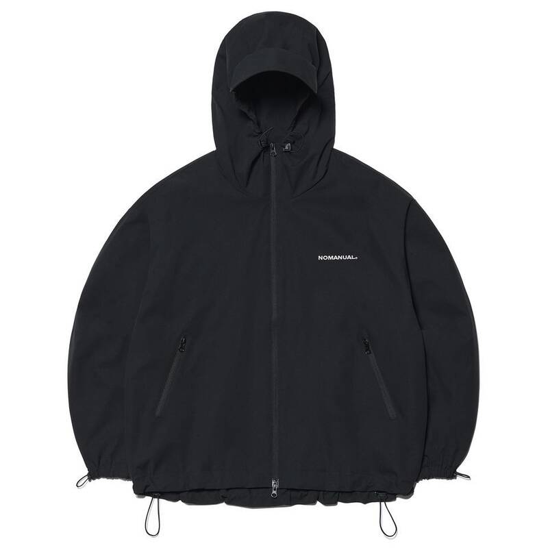 ノマニュアル NOMANUAL PENON ウィンドシェル - ブラック NM31WB01M1BK 364547