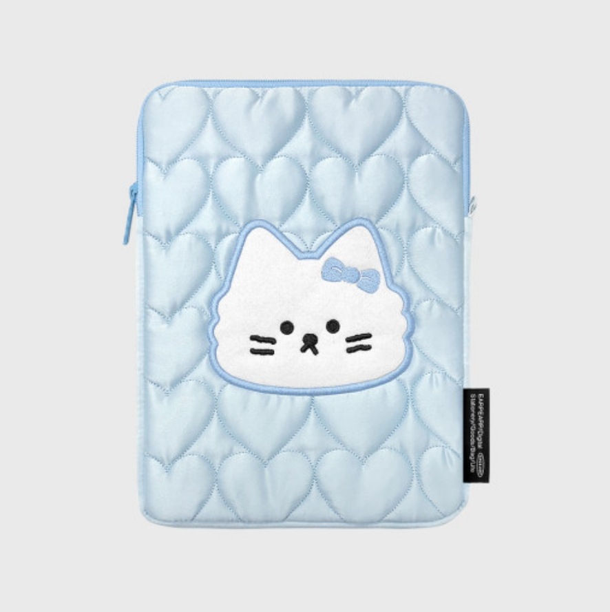 ハートキルティングチチ-BLUE(iPadポーチ) 韓国雑貨 4,663円