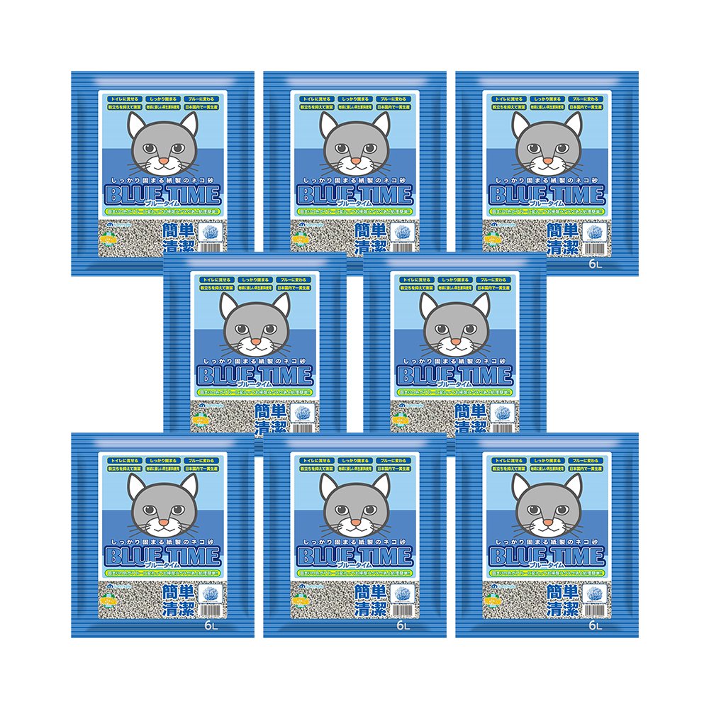 猫砂　サンメイト　ブルータイム　６ＬX８袋　お一人様１点限り　ＣＲＣ30―14―20―10―00