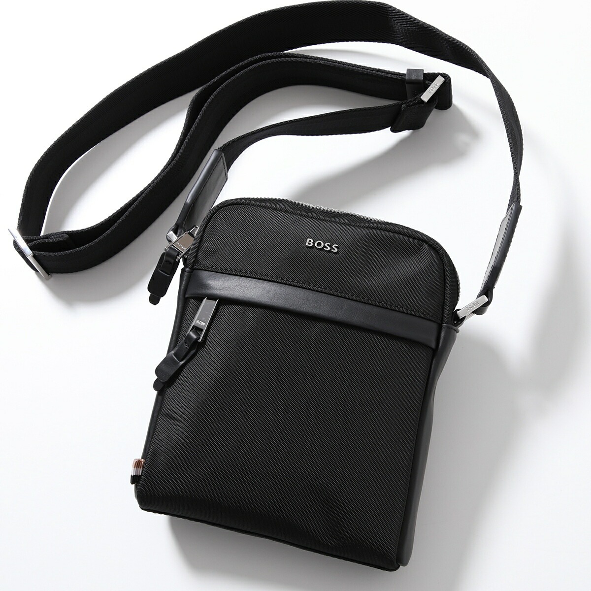 HUGO BOSS ヒューゴボス ショルダーバッグ Highway_N_NS_Zip 50504315 10254488 メンズ クロスボディ メタルロゴ 鞄 001