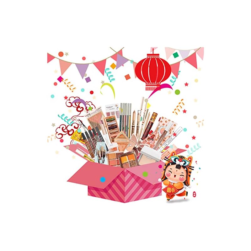 fashionmeコスメ福袋化粧品アイシャドウ韓国/中国コスメ福袋 18点セット 口紅/アイシャドウ/アイライナー/アイブロウ/ハンドクリーム/ネイル/コンシーラー 新年 新春 お得 バレンタインプ