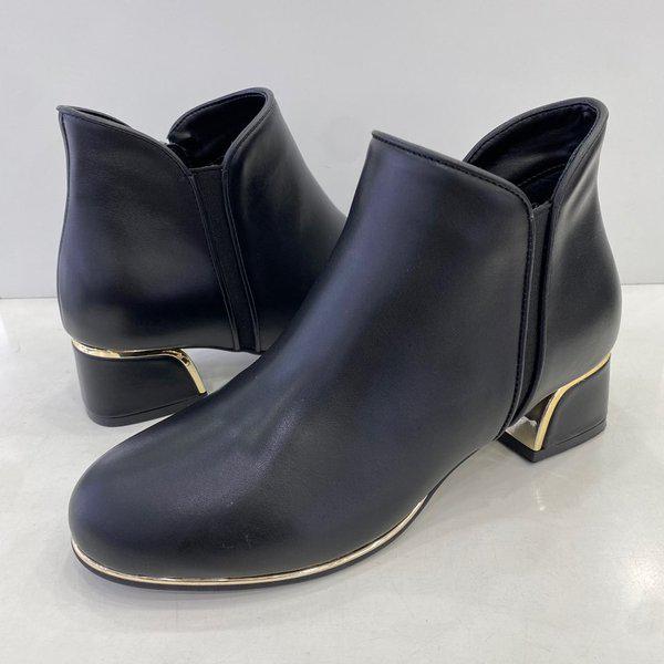 女性セミフォーマルアンクルブーツ PFDWBS868BK HSFF2A GN