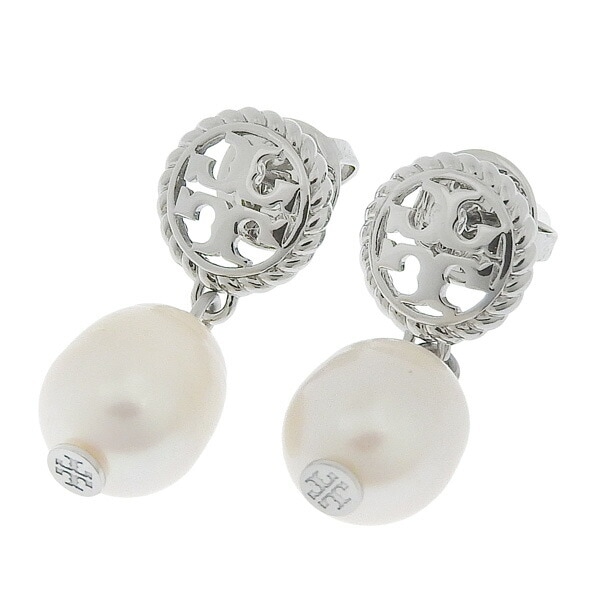 トリーバーチ アクセサリー レディース ピアス イヤリング アウトレット シルバー LOPE LONG DROP EARRING 136616-020 TORY BURCH