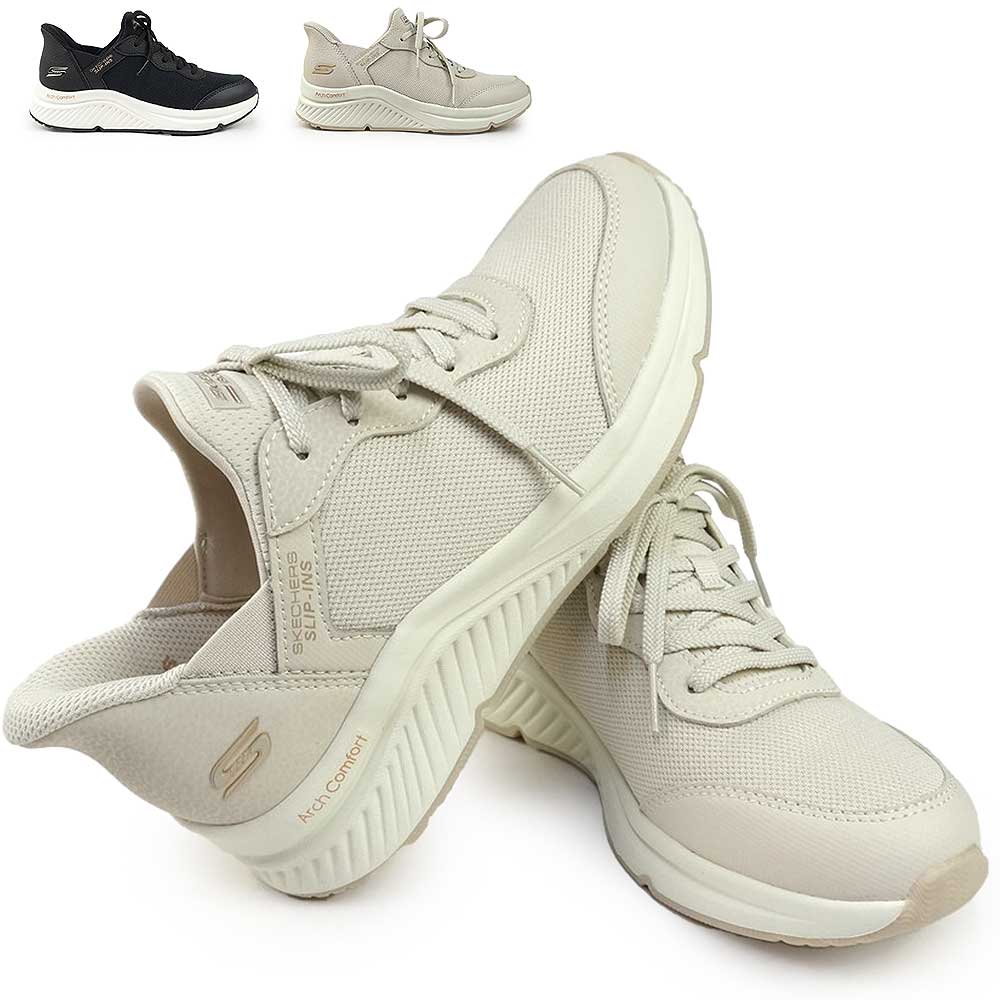 スリップインズ 117627 ボブス アーチ コンフォート 手を使わずに履ける レディース スニーカー