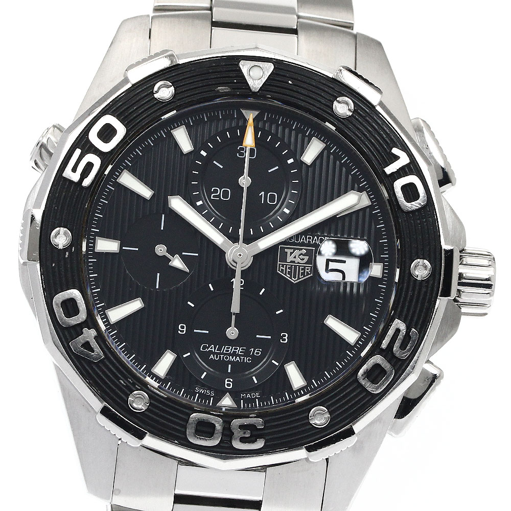 タグホイヤー TAG HEUER CAJ2110 アクアレーサー デイト クロノグラフ 自動巻き メンズ _888116【中古】