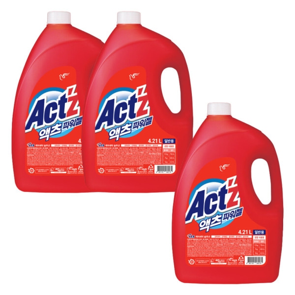 液体洗剤 アクツ パワージェル 4.21L 3個 一般用(贈呈品なくなり次第贈呈終了)