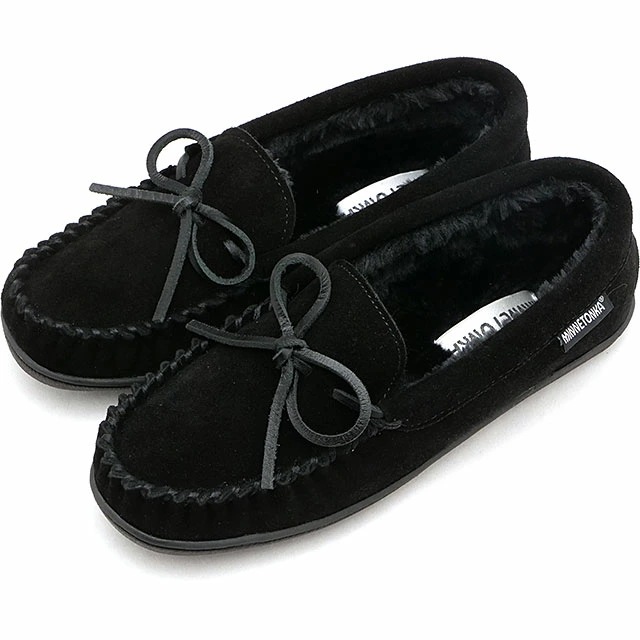 フラットシューズ ケイデンス [40600] CADENCE レディース 靴 ファーモカシン 日本限定 Black