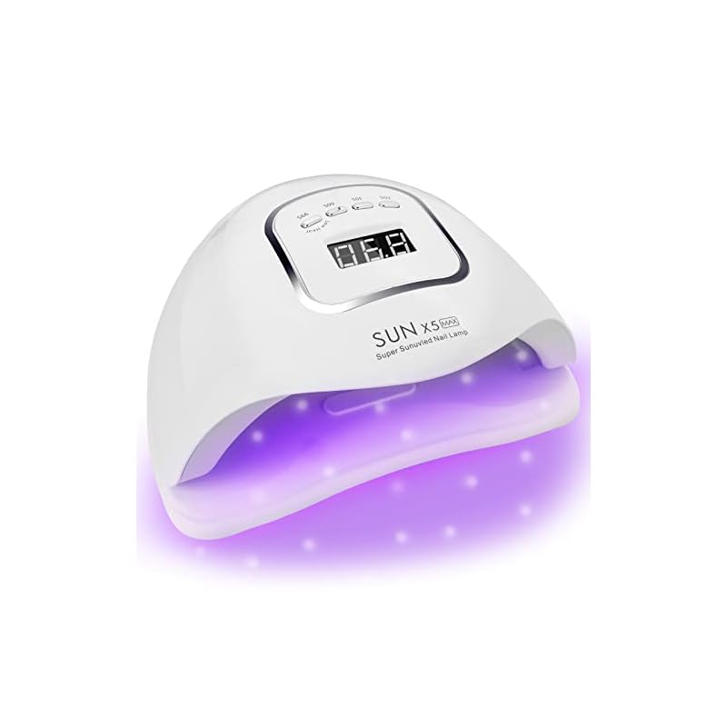 Carimee ネイルライト ヒート機能 全ジェル対応 ジェルネイル レジン用 自動感知センサー タイマー設定X5max LEDネイルドライヤー150W効率2倍LEDジェルネイルライトライト