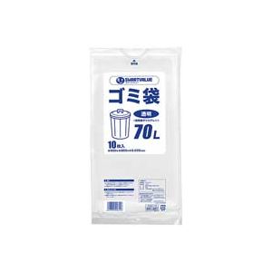 （まとめ）ジョインテックス ゴミ袋 LDD 透明 70L 10枚 N208J-70(×10セット)