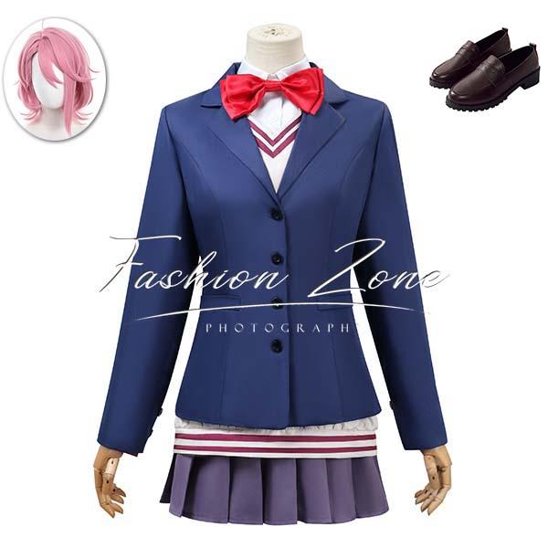 ダンダダン DAN DA DAN 風 白鳥愛羅 制服 コスプレ衣装 ウィッグ 靴 cosplay ハロウィン 演出服 変装
