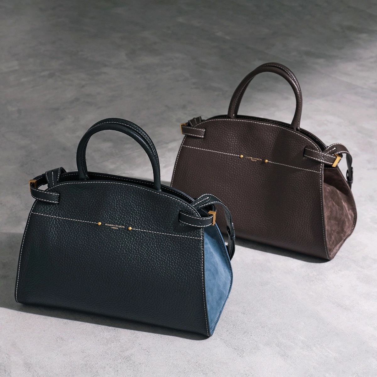 GIANNI CHIARINI ジャンニキアリーニ トートバッグ FARAH ファラ M BS11466 TKLCM レディース レザー スウェード ショルダーバッグ 鞄 カラー2色