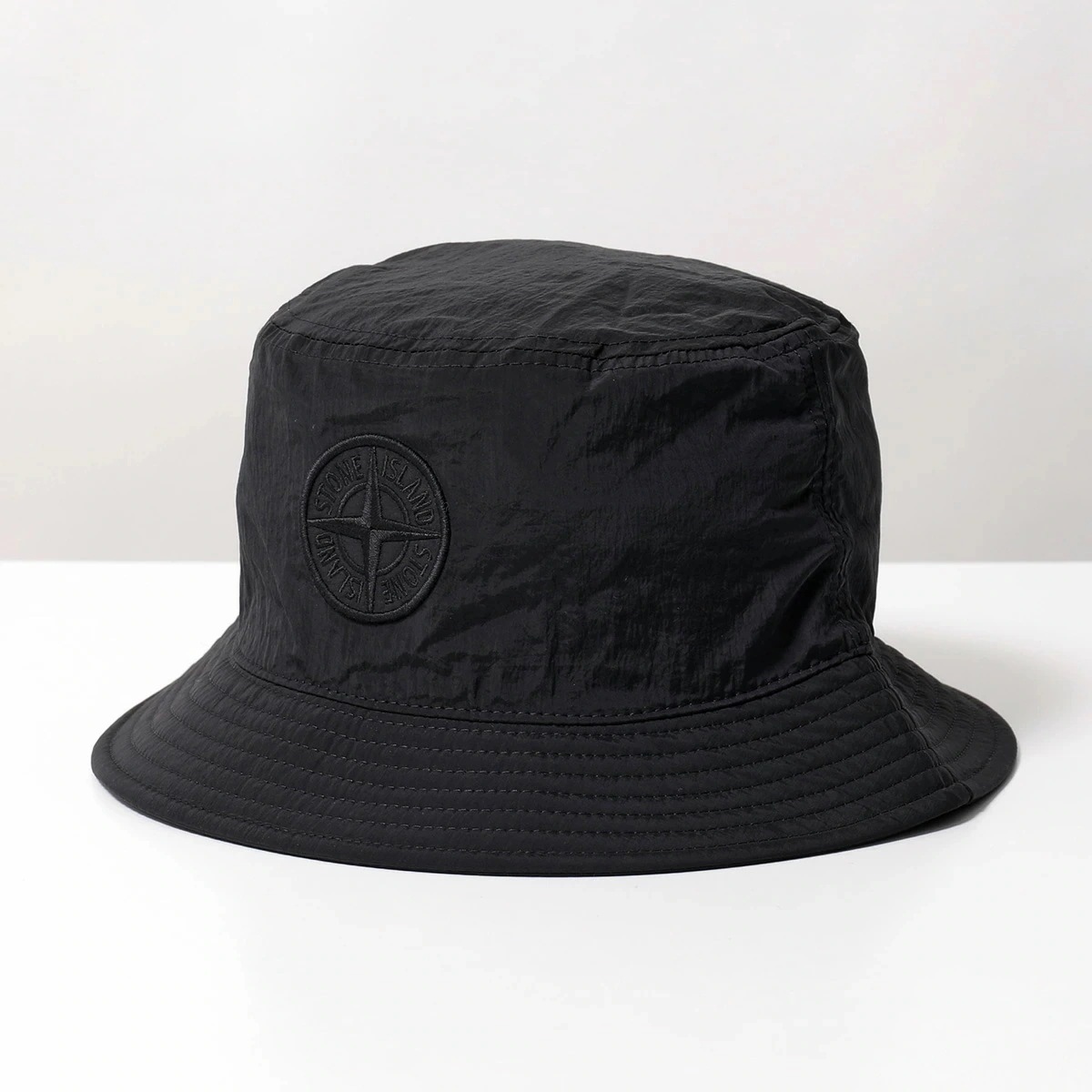 STONE ISLAND ストーンアイランド バケットハット 811598076 メンズ ロゴ刺繍パッチ ナイロン 帽子 A0029