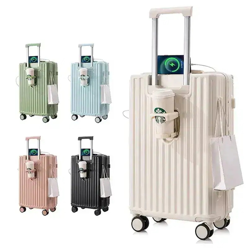 (3日出荷)作2024スーツケース多機能キャリーケースアルミフレーム機内持ち込み軽量大型360回転キャスタ静音旅行バック多色キャリーバッグ修学旅行 USB充電可能丈夫で長持ちする短途旅行修学出張