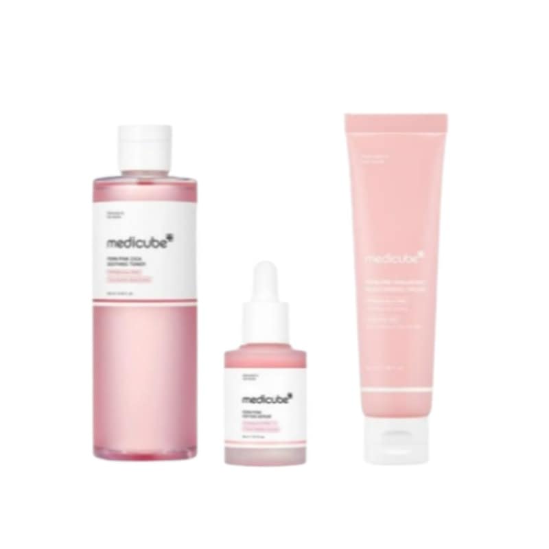 PDRN 3STEPセット(ピンクシカ スージングトナー 250ml+ピンクペプチド アンプル 30ml+PDRN ピンク ヒアルロニック 水分クリーム 50ml)