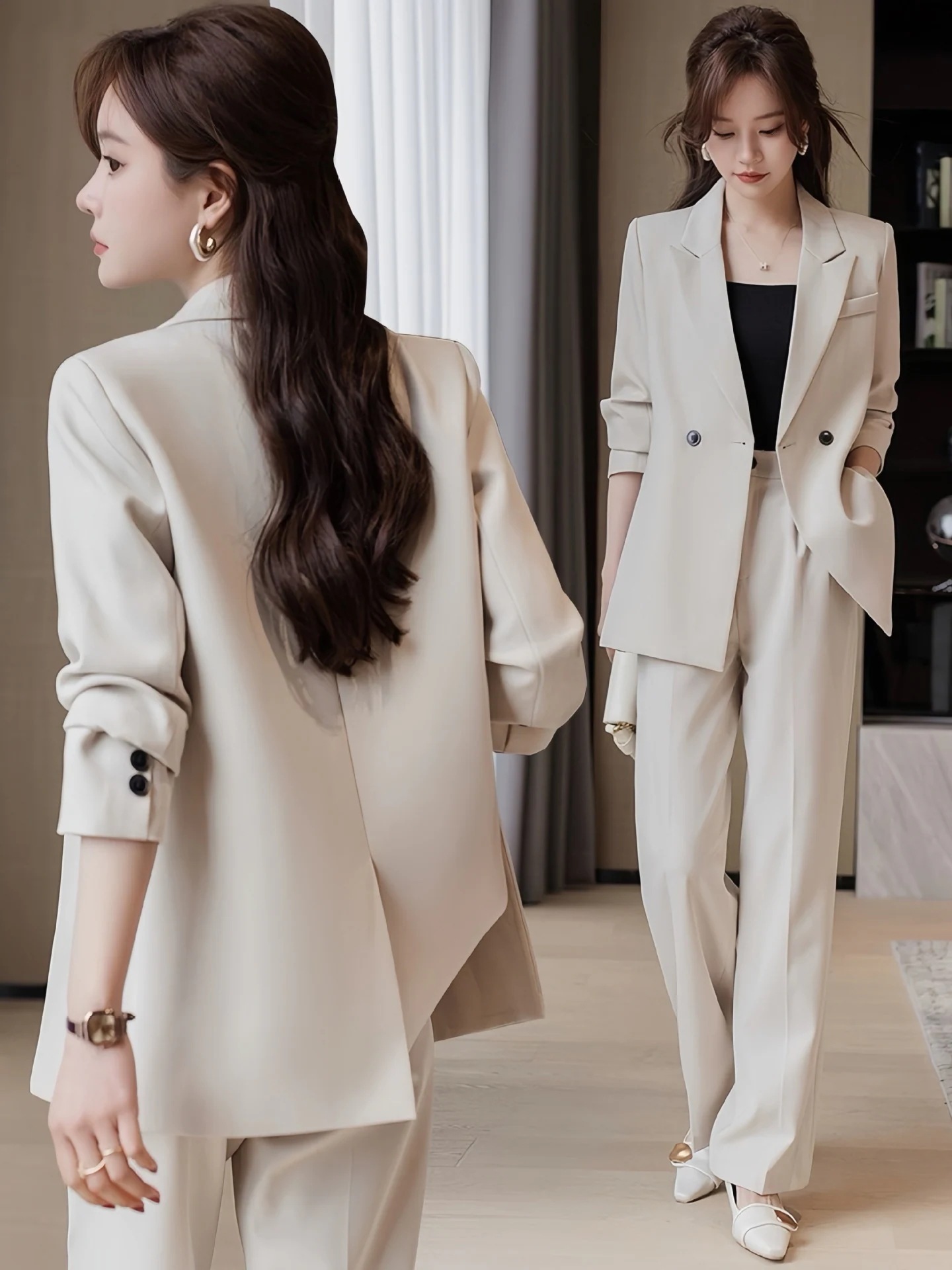 2025新作 気質 パンツスーツ セットアップ レディース スーツ 卒業式 スーツジャケット パンツ テーラード ママスーツ 入園式 入学式 卒園式 フォーマル レデ 二点セット 母の日 大人のスーツ