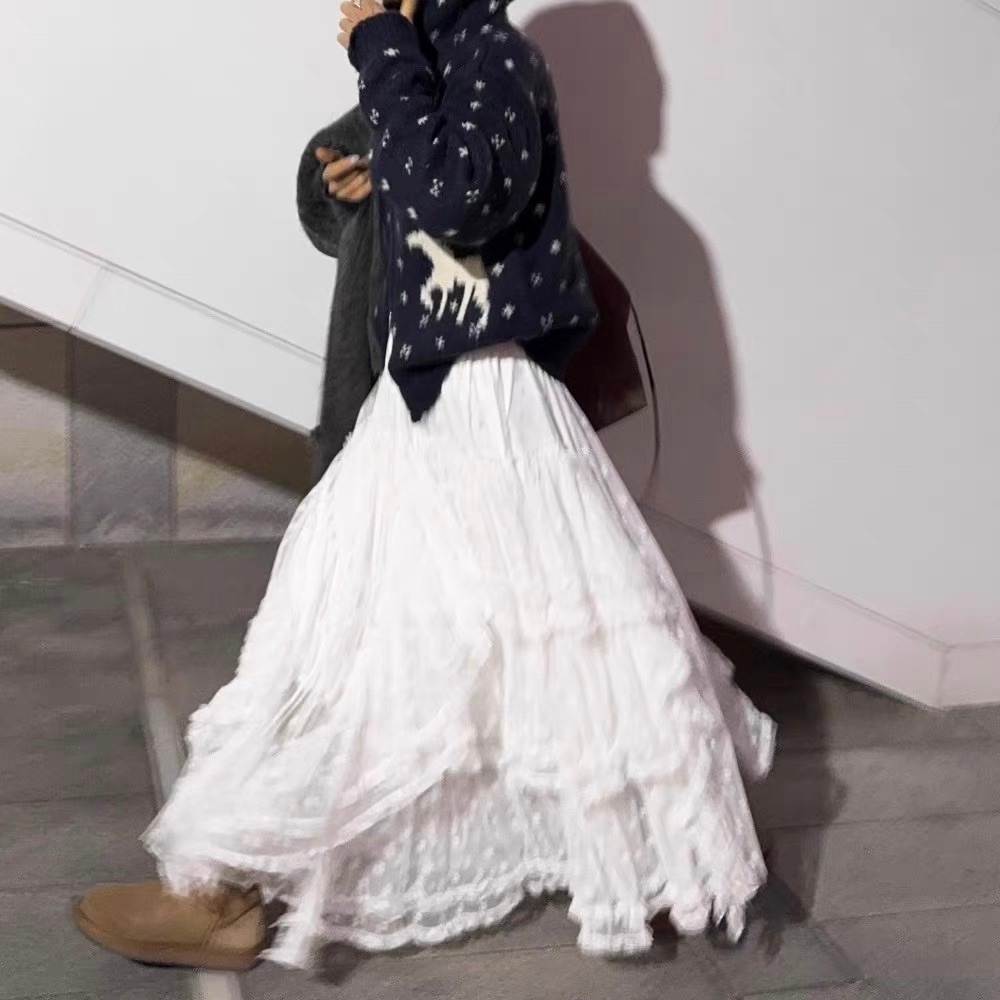 レディース スカート ボトムス フレア ティアード Aライン フェミニン ストリート ヴィンテージ チュール かわいい 大人可愛い きれいめ おしゃれ ガーリー エレガント 主役級 存在感 ラブリー