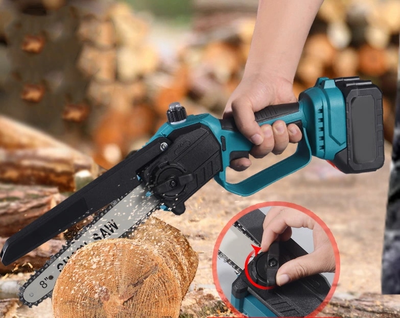 小型電動チェーンソー 充電式チェーンソー 6インチ 8インチ 充電式ハンディソー ハンディチェーンソー 片手 充電式チェンソー 小型 コードレス 電動チェーンソー 充電式 小型チェーンソー 電動のこぎ