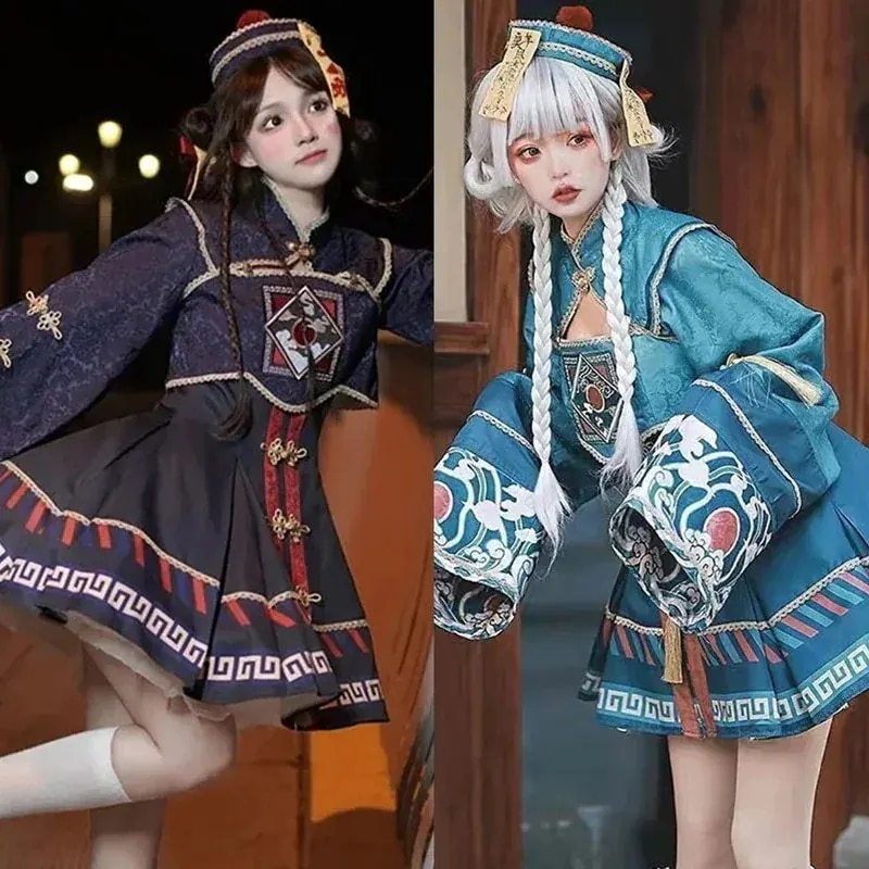 子供 キョンシー服 ロリータ ハロウィン Jkセット ワンピースショートスカート 女ロリータゾンビ服 セクシーかわいいコスプレ ハロウィン衣装 2025人気