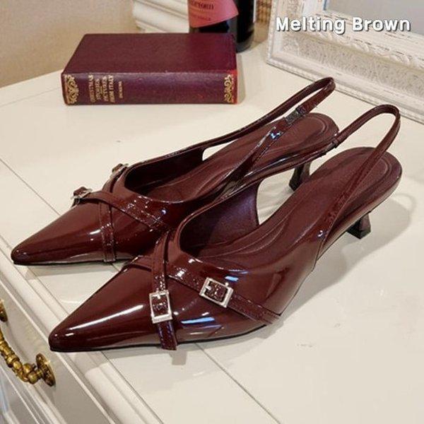 レディース スリングバック 夏の靴 5cm K02