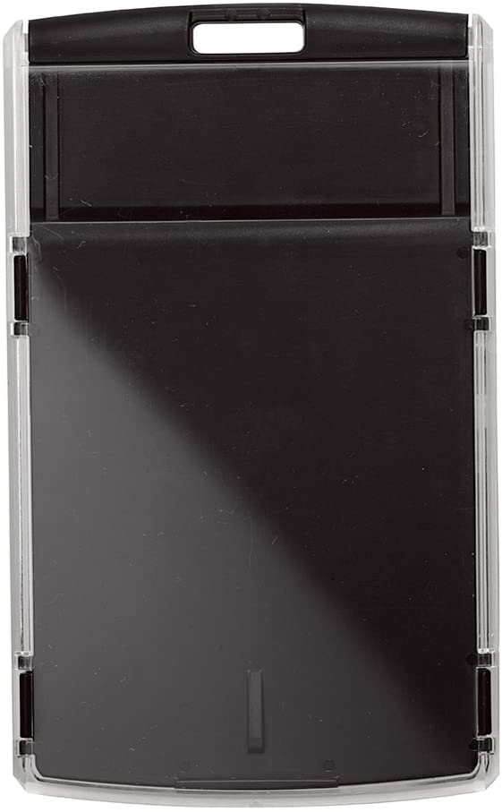 （まとめ買い）IDカードハードケース タテ型 5個入 ブラック AL-9450-D [x5]