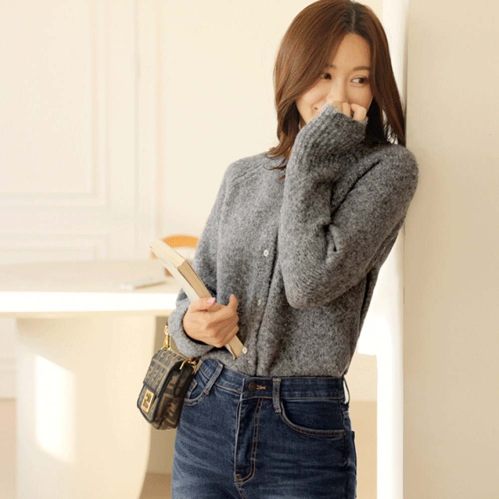 クリック＆ファニーバーミウールカーディガン