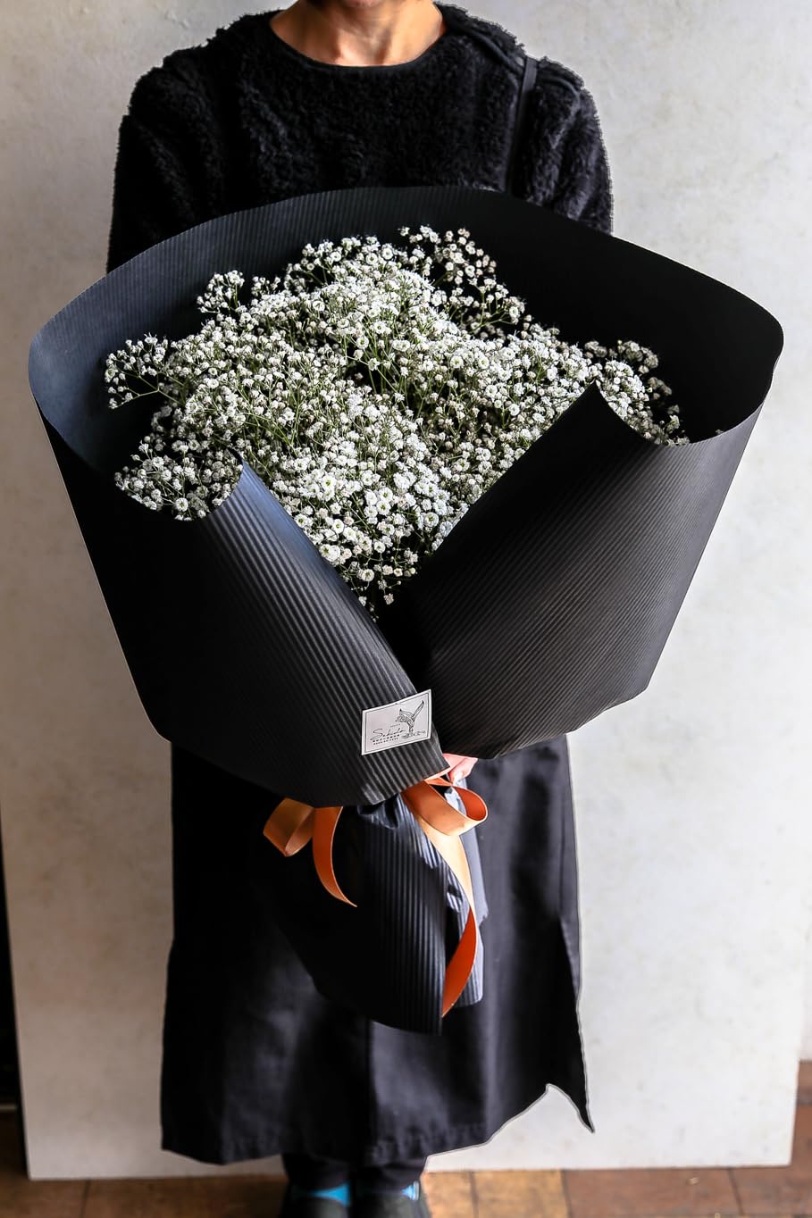 FLORIST SEKIDO 生花 カスミソウブーケ Lサイズ 花 花束 そのままドライフラワーにもなる ギフト フラワー アレンジメント ラッピングしてお届け 誕生日 結婚記念日 お祝い 内祝い 記