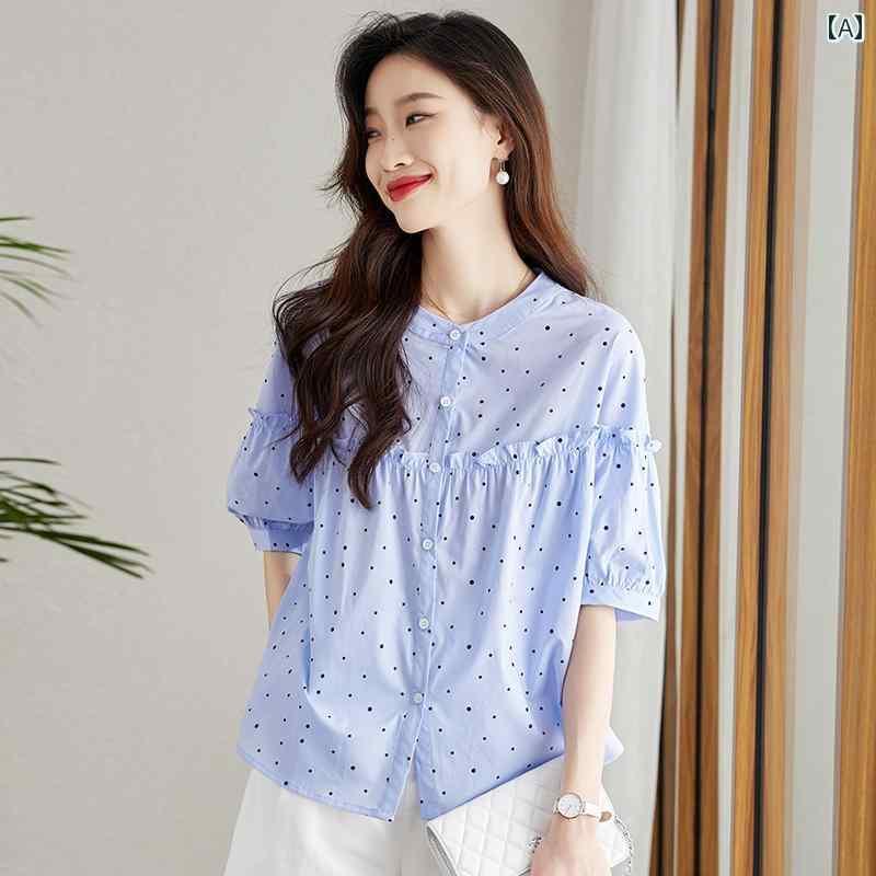 レディース トップス ファッション 上品 オフィス カジュアル 婦人服 おしゃれ 日焼け防止 スリーブ シフォン シャツ 夏 七分袖 美しい 半袖 シャツ