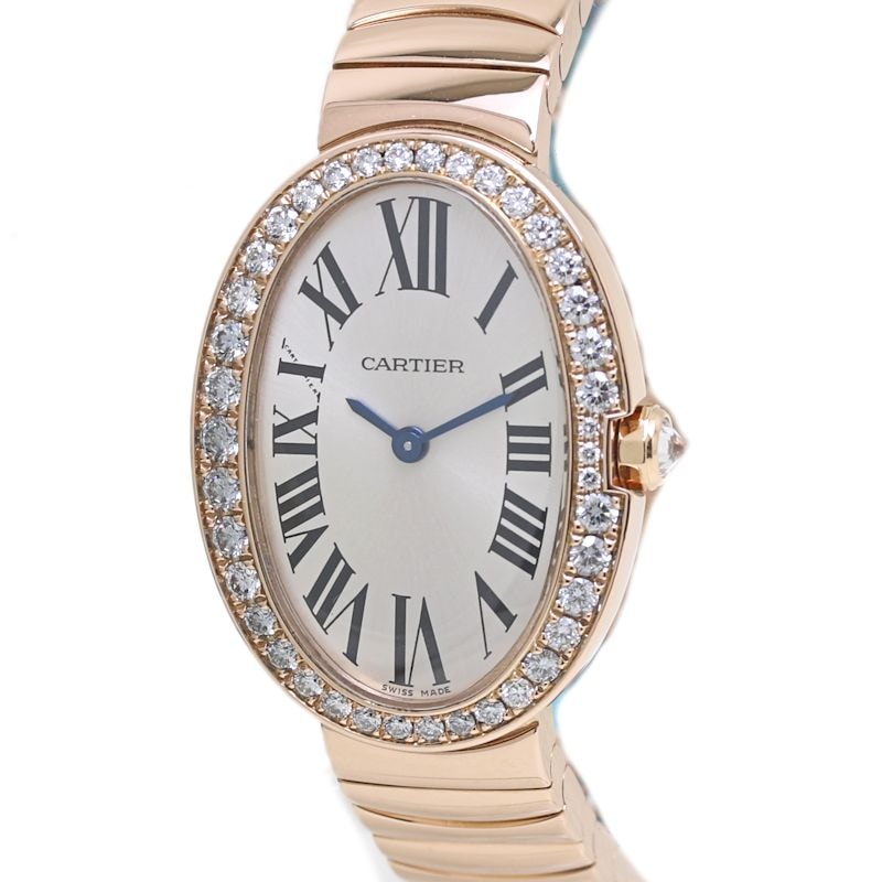 ベニュワールSM ベゼルダイヤモンド WB520002【正規店購入/磨き済/電池交換済】K18PG ピンクゴールド レディース /40026【中古】【腕時計】