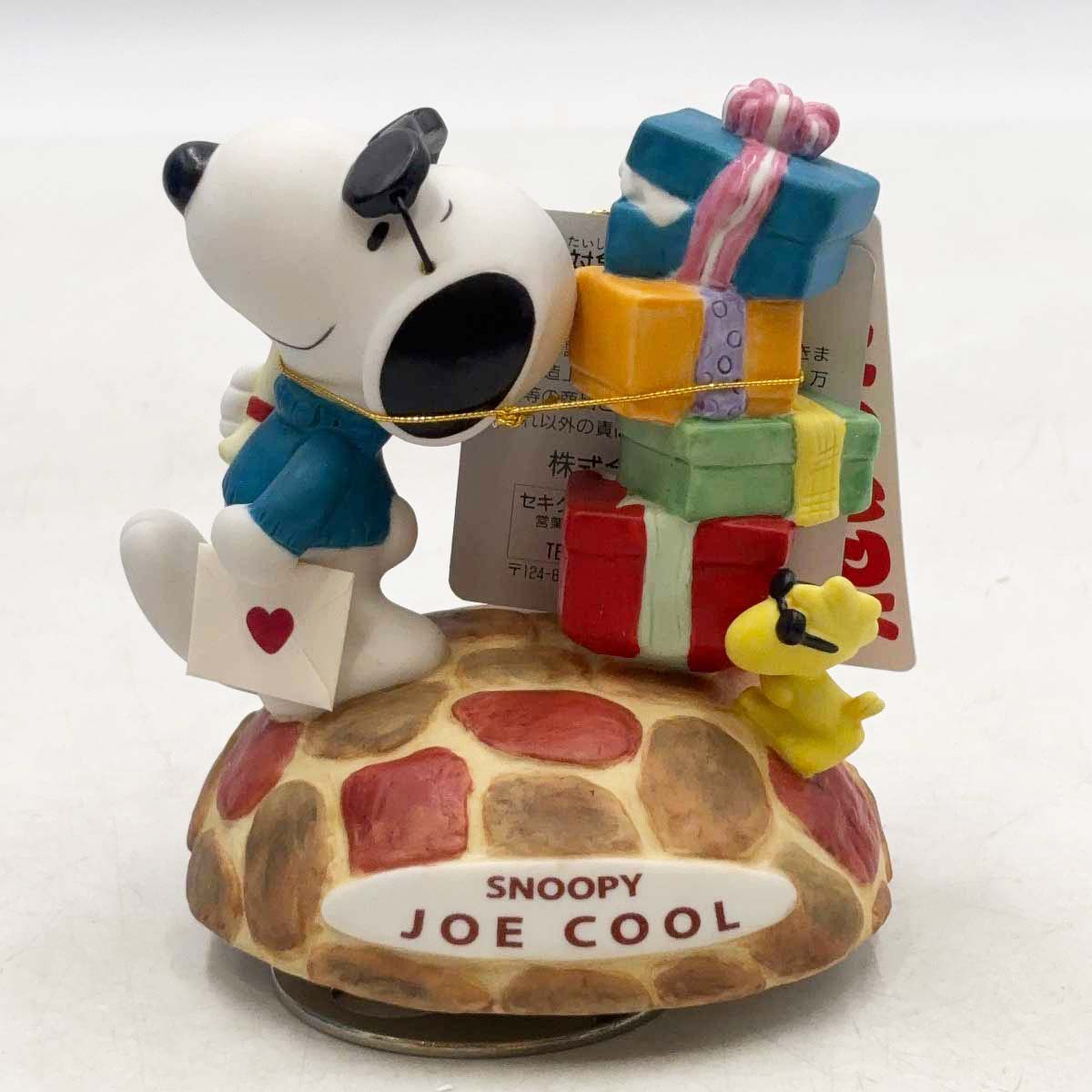 【中古・未使用品】スヌーピー 七変化オルゴール ジョー・クール 「Oh スザンナ」 フィギュア 4706-0053 PEANUTS ピーナッツ