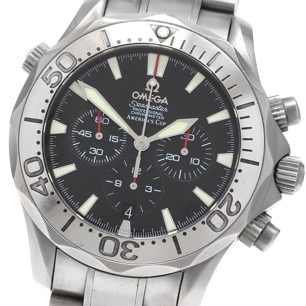オメガ OMEGA 2293.50 シーマスター プロフェッショナル300 クロノグラフ 自動巻き メンズ _931675【中古】