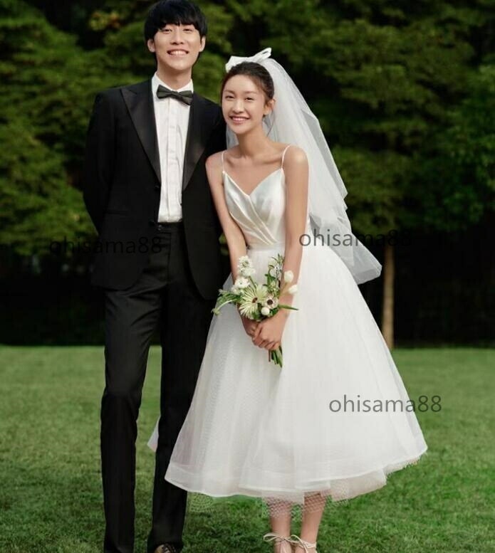 !森系 前撮りドレス お姫様 結婚式ドレス フォトウェディング撮影 ワンピース 後撮り 可愛い お花嫁ドレス きれいめ ロング丈 パーティードレス 披露宴 ウェディングドレス 二次会 イ