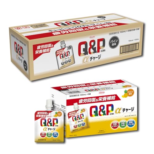 キューピーコーワαチャージ パイン風味 100mL×36袋 疲労回復 栄養補給【指定医薬部外品】 7,332円