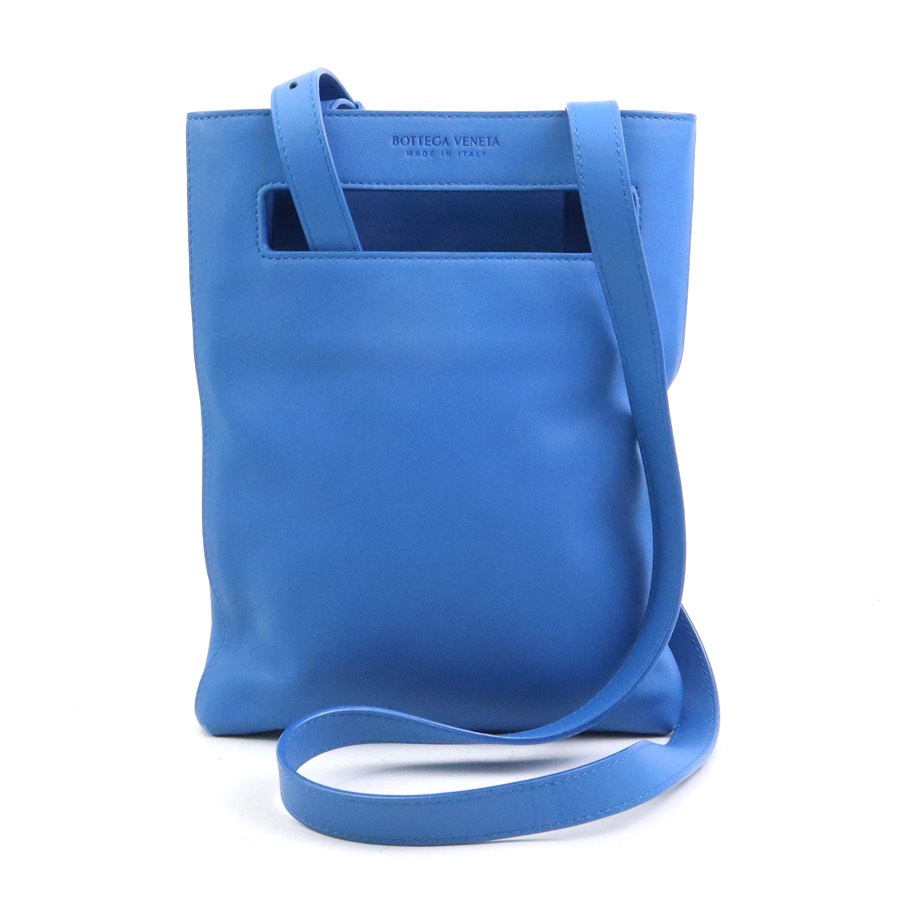 ボッテガヴェネタ BOTTEGAVENETA ショルダーバッグ レザー ブルー メンズ h31597a