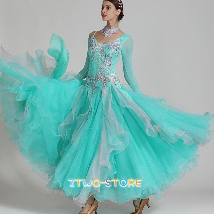 社交ダンス衣装 社交ダンス ダンス衣装 レディース 発表会 ステージ衣装 競技用 モダン 練習着 演出用 ワンピース イベント 11,924円