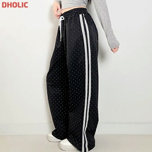 ゴムトラックワイドドットレースパンツ・1938371