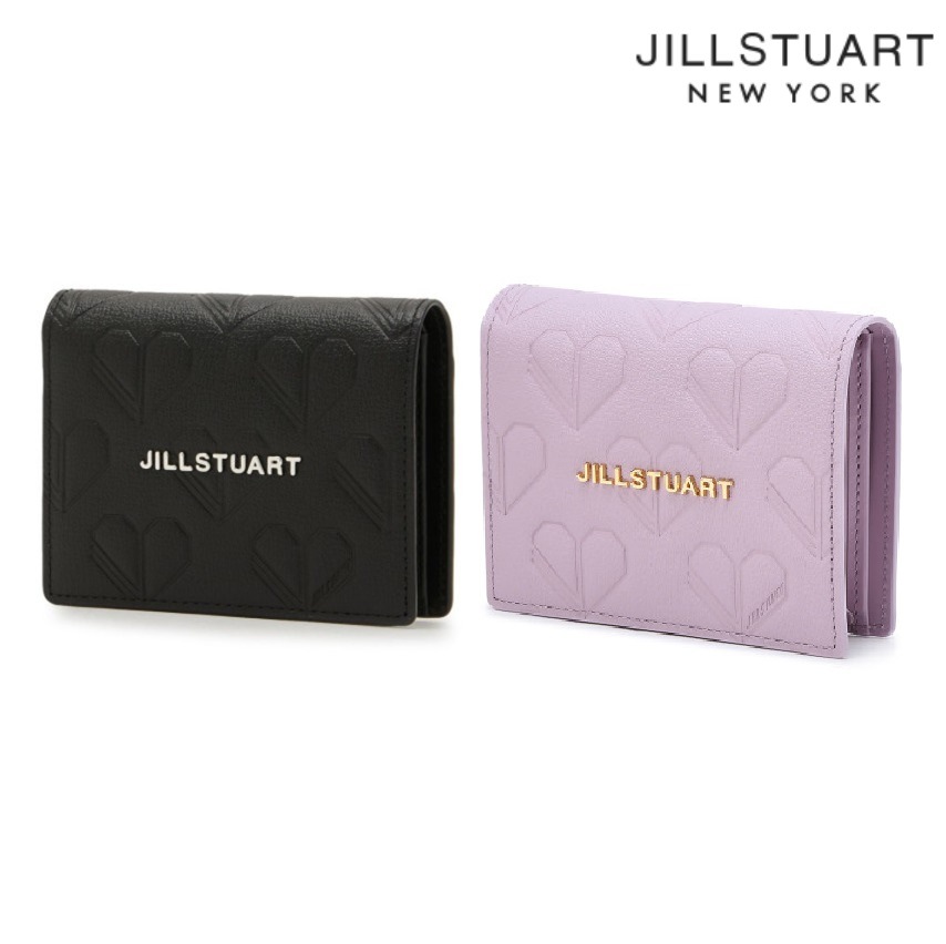 [New Heart] Two-tier bi-fold wallet in black heart plate pattern cowhide 2色 新商品 韓国人気 牛革財布 半財布 14,820円