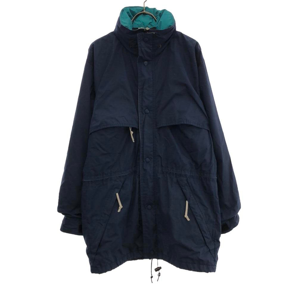 80s ヴィンテージ 黒タグ ジップジャケット S ネイビー 裏メッシュ メンズ