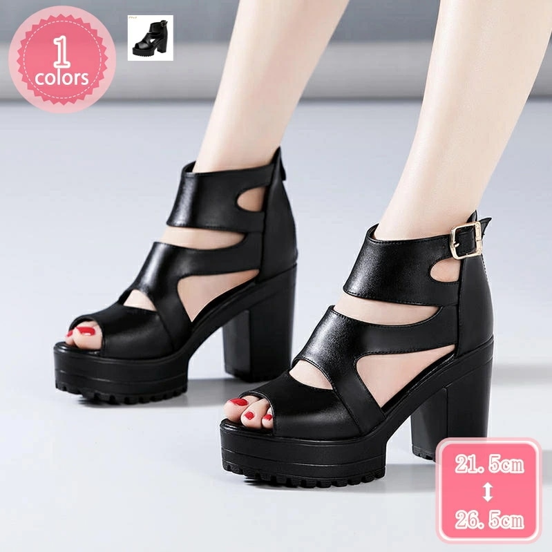 777円OFFクーポン ブーツ サンダル ブーツサンダル サマーブーツ レディース ブーツサンダル サマーブーツ オシャレサンダル オープントゥ ブーツサンダル 太めヒール 厚底 シューズ 美脚