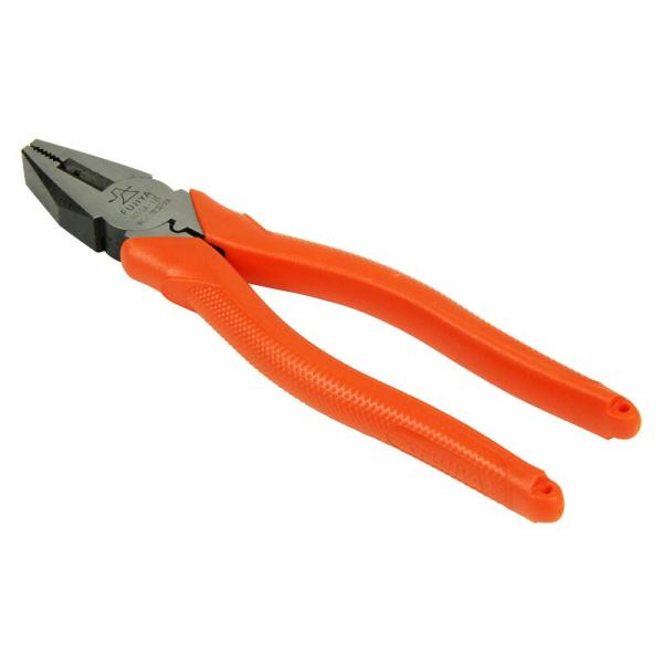 フジ矢 圧着付ペンチ 穴付 1150A－175 作業工具 ペンチ ニッパ ペンチ